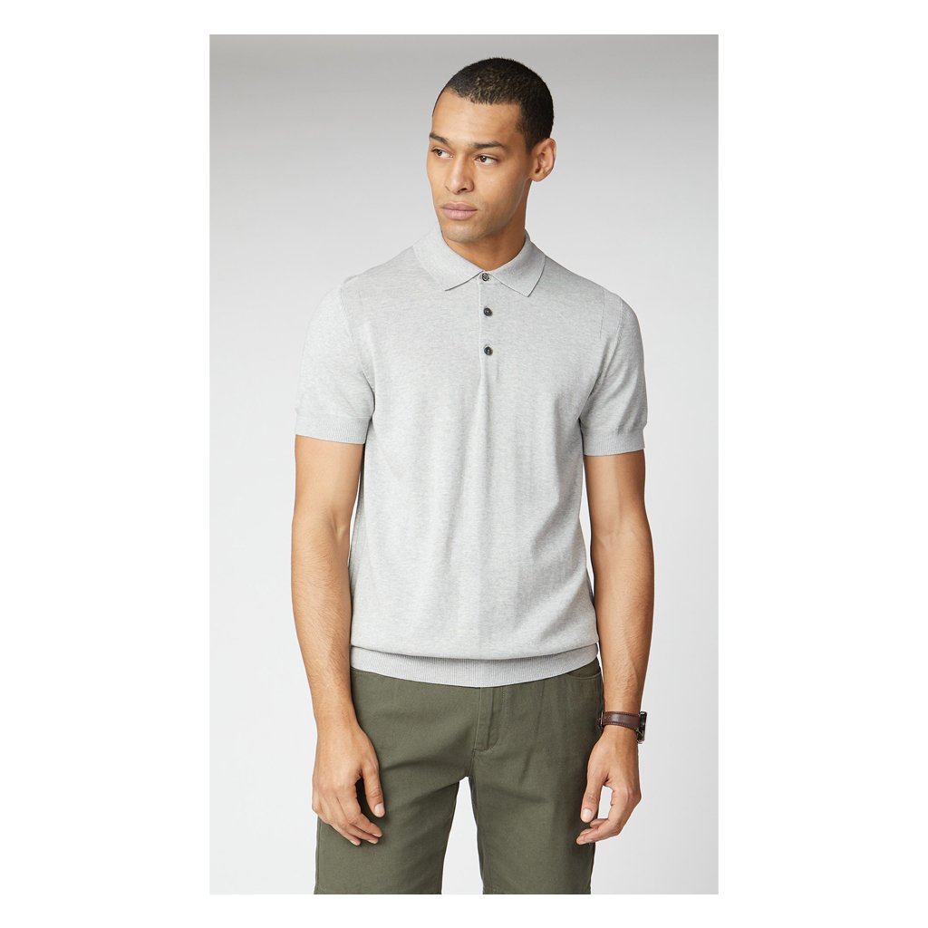 Ben Sherman Grey Heather Polo online Large NWT