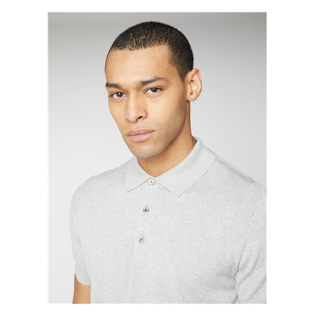 Ben sherman knitted polo clearance shirt