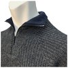 1/4 Zip Rib Wool Sweater