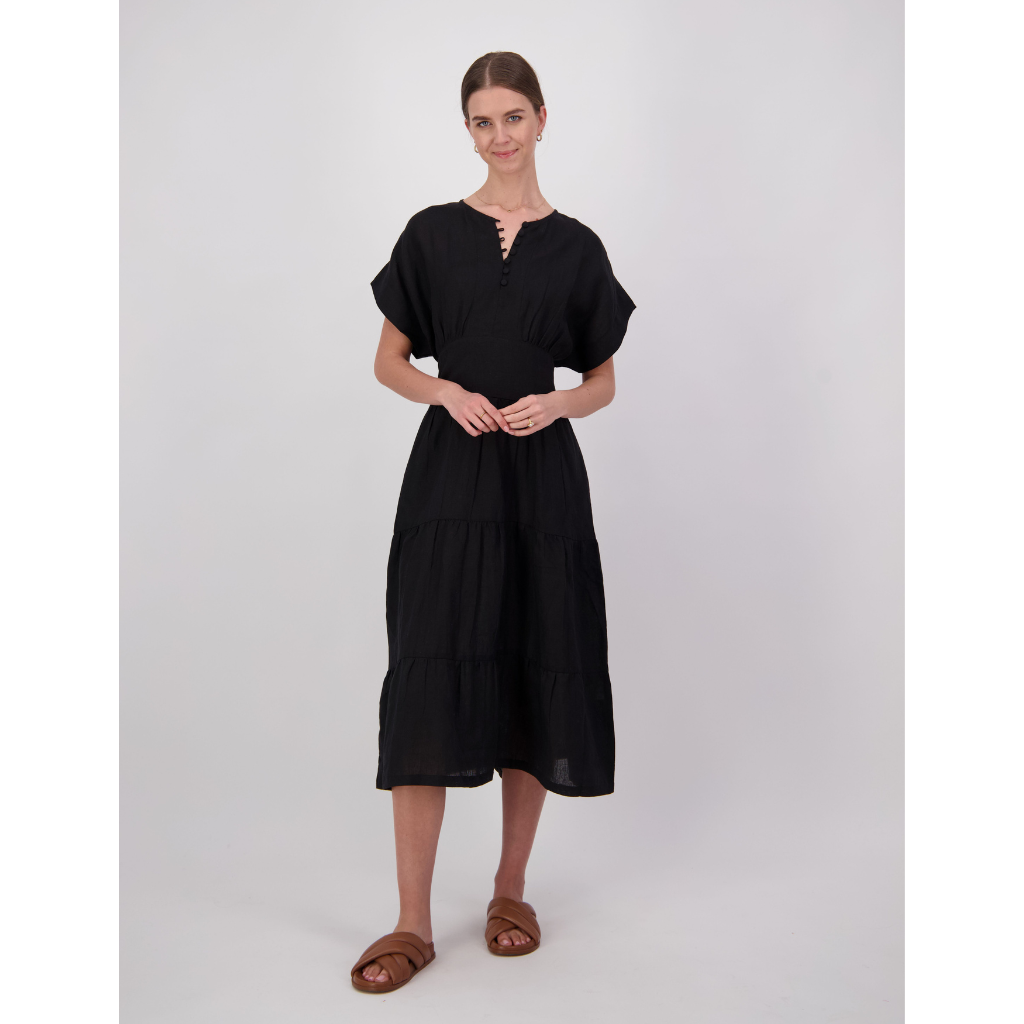 Jamison Dress - BRANDS-WOMENS : Andersons / Noire - Briarwood S23 Black