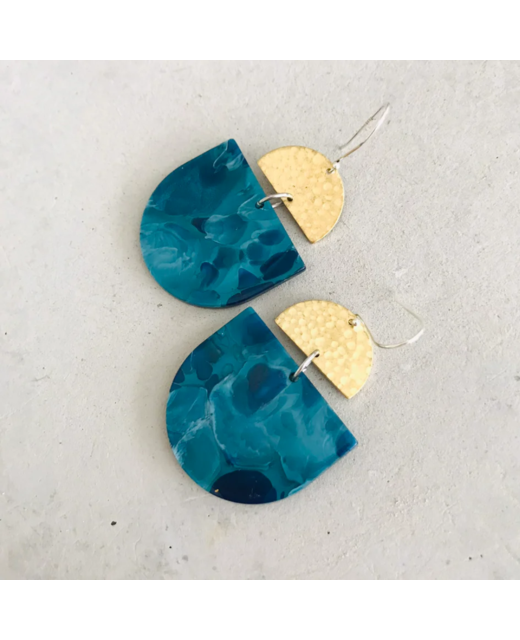 SUMAN Marine Blue D Earrings