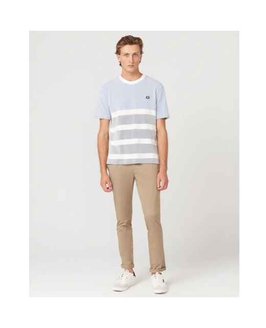 Textured Block Stripe Tee